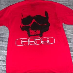 Men's Red Skull Graphic Tee